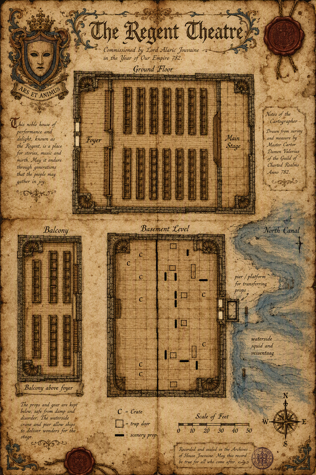 The Regent Theatre floor plan