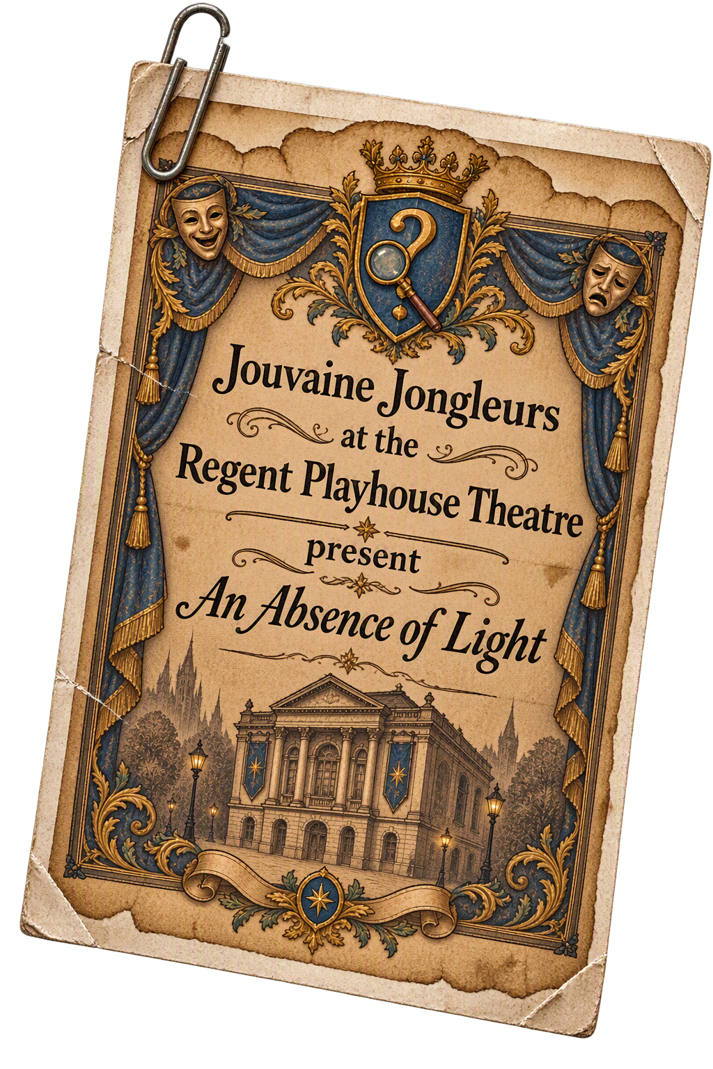 Jongleurs flyer, original