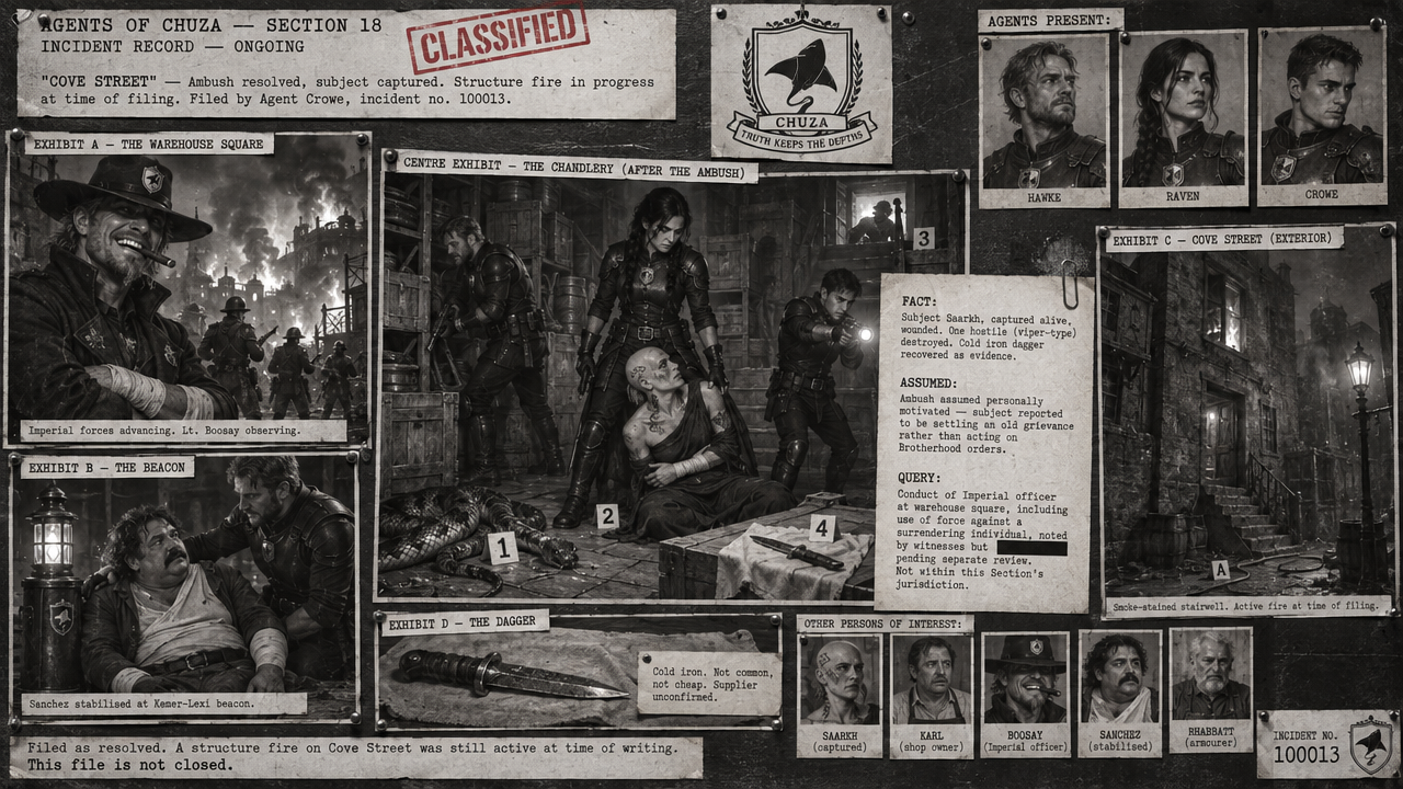 Session 13 incident board