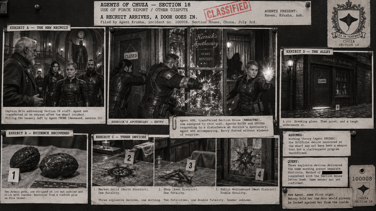 Session 33 incident board